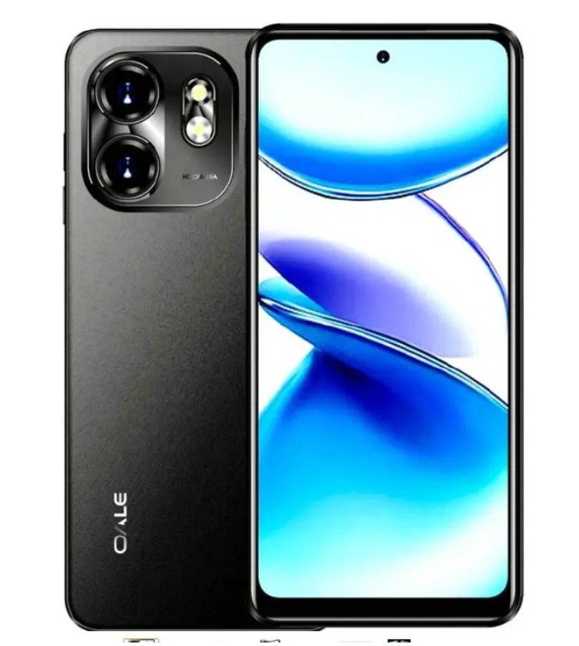 Hot🔥limited deal hurry]Oale Smart 9 64GB+3GB 6.7" 120Hz Display 13MP+8MP Camera 5000mAh Battery 10W Charge IP54 Dust And Water Resistant Fingerprint Unlock MTK Helio G81 Android Smartphone