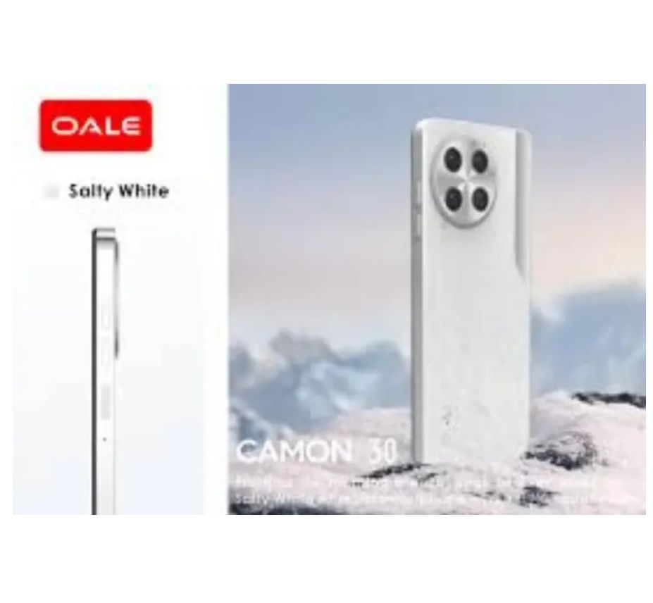 Oale Camon 30 64GB+3GB 6.7" 120Hz Display 13MP+8MP Camera 5000mAh Battery 10W Charge IP54 Dust And Water Resistant Fingerprint Unlock MTK Helio G81 Android Smartphone