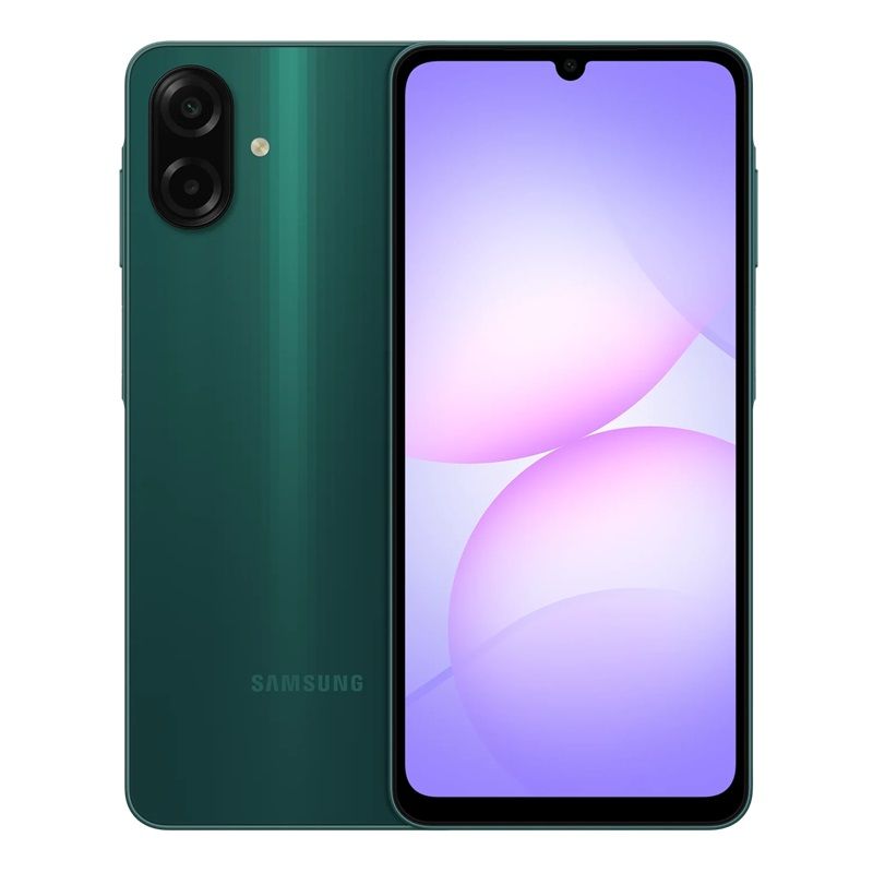 [Super Brand] Samsung Galaxy A07 6.7" 90Hz IPS LCD Display 128GB ROM+4GB RAM 50MP+8MP Camera Android 15 ONEUI 7 5000mAh 25W Battery 2Yrs Wrrty (TYP) DualSim IP54 Side-Fngpt 4G Dualspeakers Smartphone