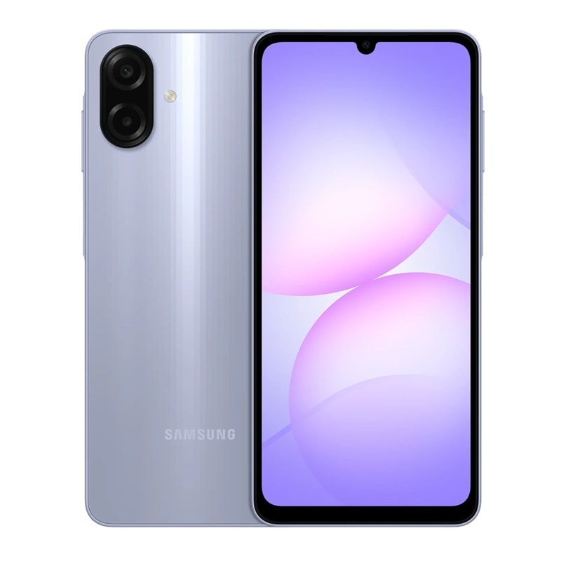 [Super Brand] Samsung Galaxy A07 6.7" 90Hz IPS LCD Display 128GB ROM+4GB RAM 50MP+8MP Camera Android 15 ONEUI 7 5000mAh 25W Battery 2Yrs Wrrty (TYP) DualSim IP54 Side-Fngpt 4G Dualspeakers Smartphone