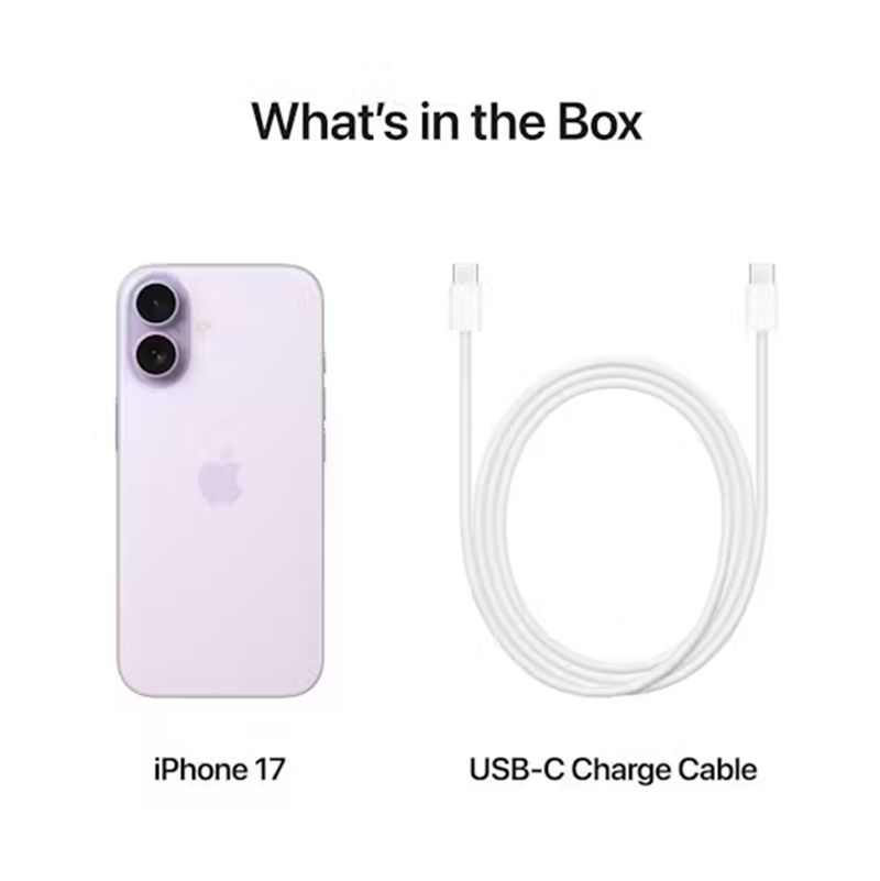 [NEW !!!] Apple iPhone 17 5G 6.3" LTPO Super Retina XDR OLED Display 256GB ROM + 8GB RAM 48MP+18MP 4K@24/25/30/60fps Camera Apple A19 Chip iOS 26 3692mAh 25W Batt Wrrty Face ID Type-C eSIM+SIM Phone