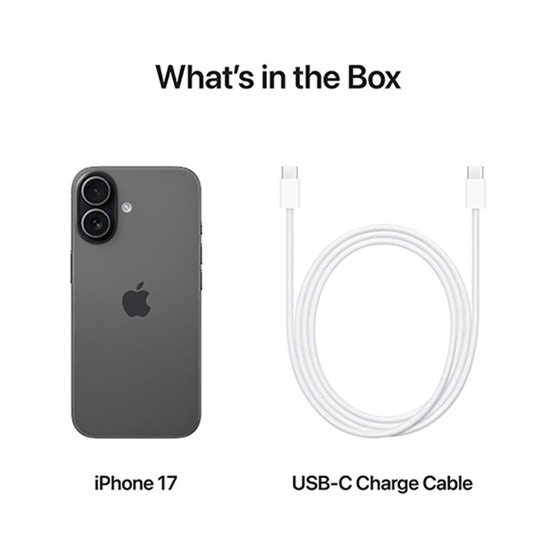 [NEW !!!] Apple iPhone 17 5G 6.3" LTPO Super Retina XDR OLED Display 256GB ROM + 8GB RAM 48MP+18MP 4K@24/25/30/60fps Camera Apple A19 Chip iOS 26 3692mAh 25W Batt Wrrty Face ID Type-C eSIM+SIM Phone