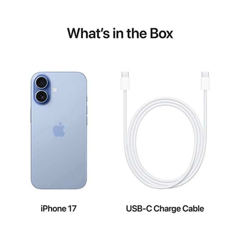 [NEW !!!] Apple iPhone 17 5G 6.3" LTPO Super Retina XDR OLED Display 256GB ROM + 8GB RAM 48MP+18MP 4K@24/25/30/60fps Camera Apple A19 Chip iOS 26 3692mAh 25W Batt Wrrty Face ID Type-C eSIM+SIM Phone