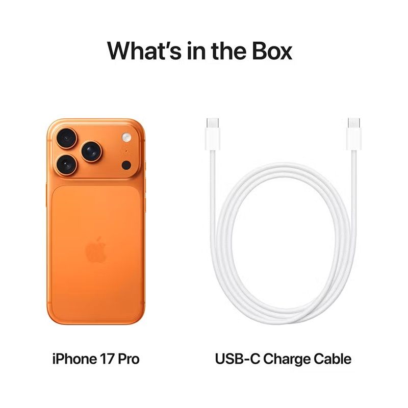 [Fair Deal] Apple iPhone 17 Pro Max 5G 6.9" LTPO Super Retina XDR OLED Display 512GB ROM+12GB RAM 48MP+18MP 4K Camera Apple A19 Pro Chip iOS 26 4832mAh 25W Batt Wrrty FaceID TypeC eSIM+SIM Phone