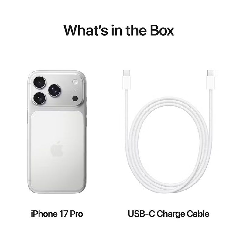 [Fair Deal] Apple iPhone 17 Pro Max 5G 6.9" LTPO Super Retina XDR OLED Display 512GB ROM+12GB RAM 48MP+18MP 4K Camera Apple A19 Pro Chip iOS 26 4832mAh 25W Batt Wrrty FaceID TypeC eSIM+SIM Phone