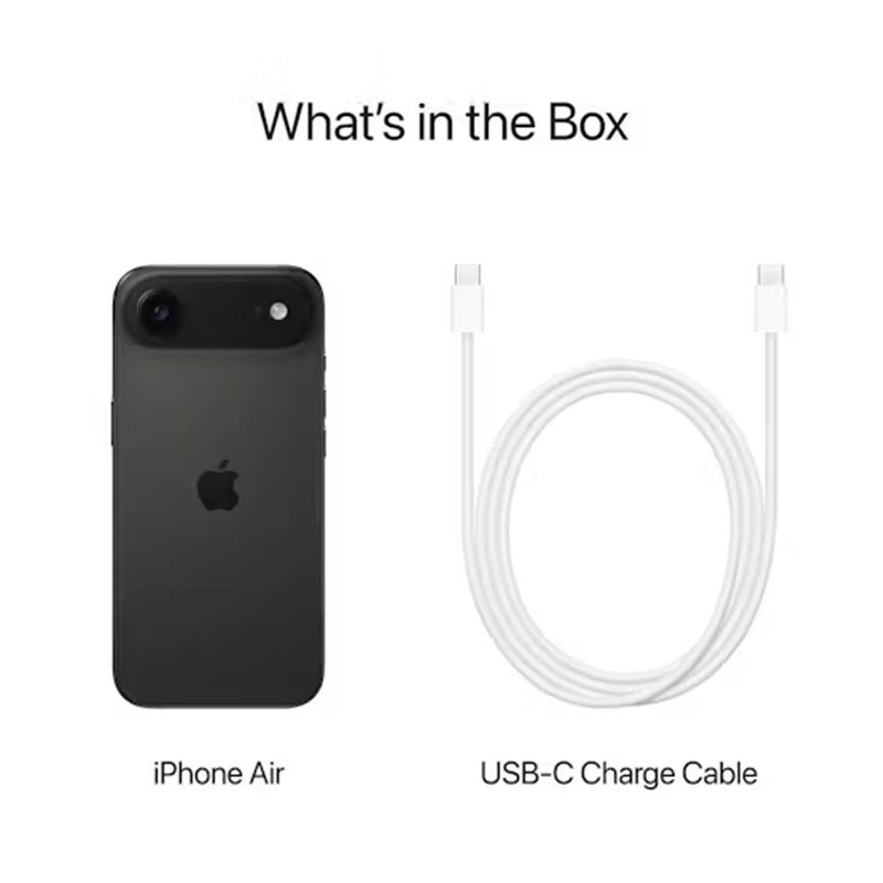 [New Arrival] Apple iPhone Air 5G 6.5" 120Hz LTPO Super Retina XDR OLED Display 256GB ROM+12GB RAM 48MP+18MP 4K Camera Apple A19 Pro Chip iOS 26 3159mAh 25W Batt Wrrty FaceID TypeC eSIM-only Phone