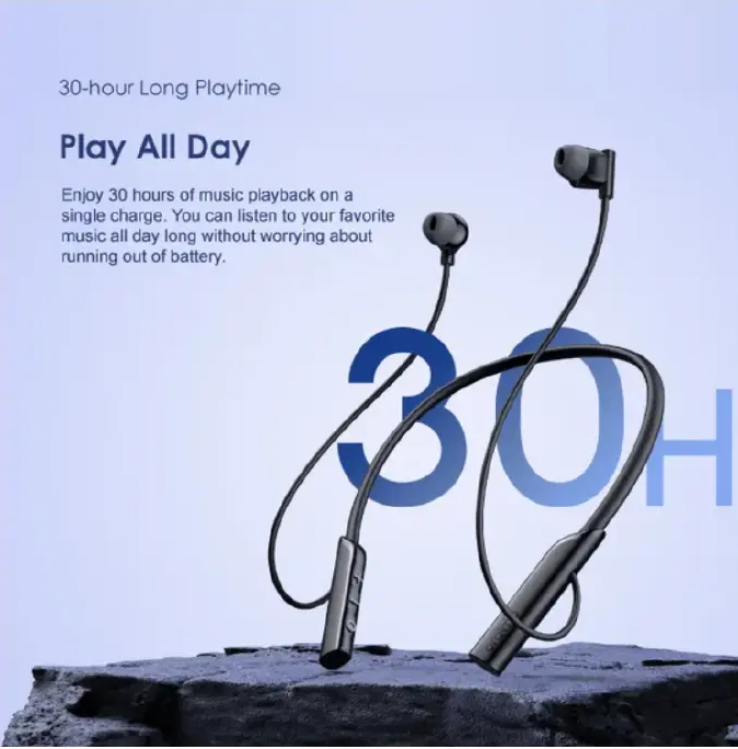 [Super Deal]Oraimo Necklace Lite  Neckband Wireless Earphone OEB-311 - Black Bluetooth Version: V5.3
Bluetooth Range: 10m
Battery Capacity: 220mAh
Playtime: Up to 30 hours
Case Input: Type-C