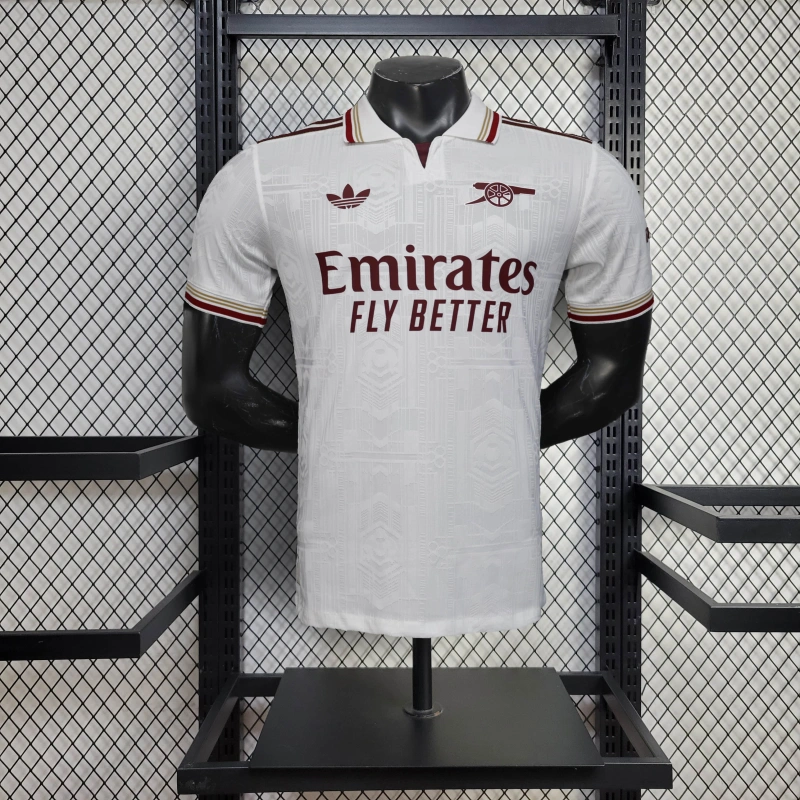 { Player Version } New season Arsenal 25/26 Away Authentic Jersey Arsenal Jersey Arsenal Away Kit Jersey Men Team Jersey Quality player version jersey White jersey