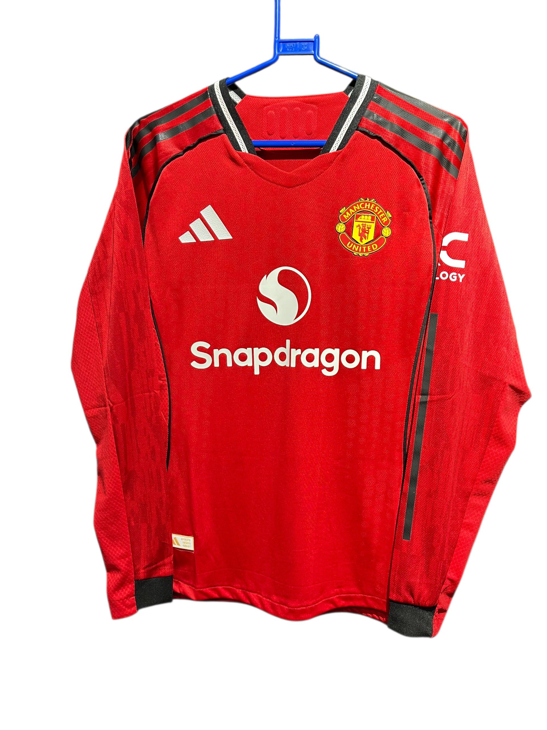 (Player Version ) New Season Manchester United 25/26 Home  Authentic Jersey Manchester United Kit Jersey Men Team Jersey Quality Player Version Jersey