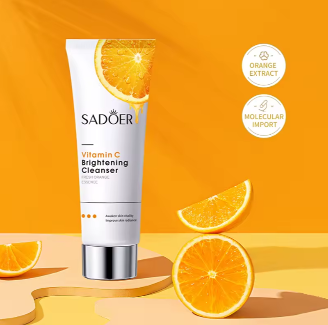 Sadoer Vitamin C Brightening Cleanser Vitamin C Moisturizing Cleansing garnier and mabox alternative Facial Cleanser Organic brightening Cream Face Wash