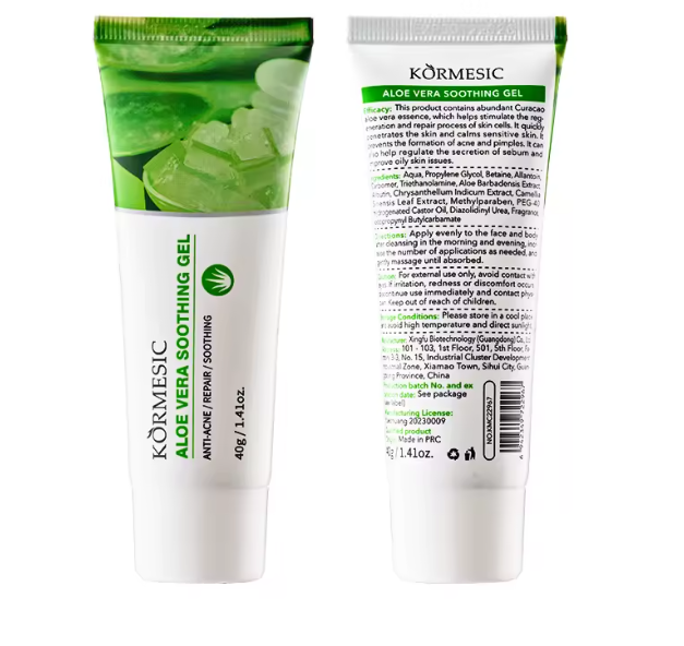KORMESIC Brightening Gel Aloe Vera Face Cream Natural Organic 99% Pure Aloe Vera Gel Anti-acne repair soothing alternative for sadoer and Dr Rashel. Promotes skin regeneration and repair, acne prone