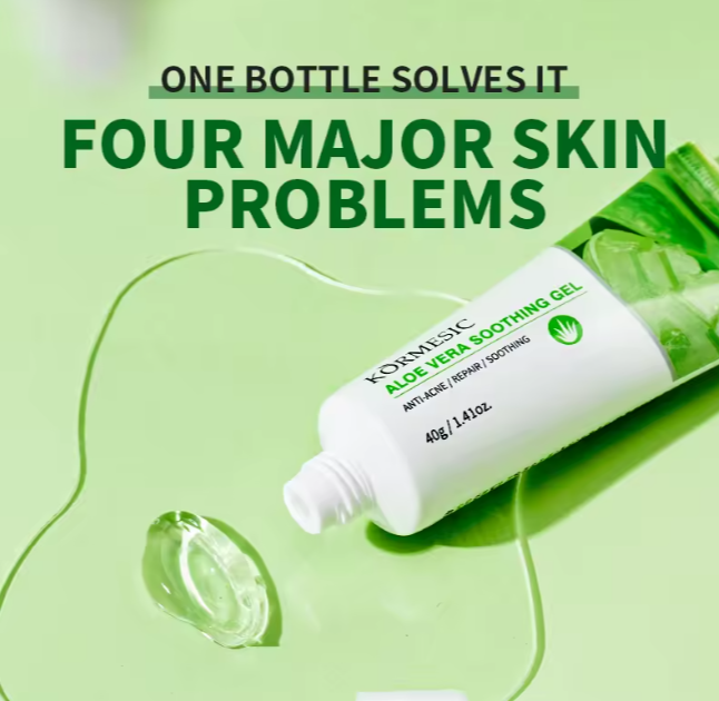 KORMESIC Brightening Gel Aloe Vera Face Cream Natural Organic 99% Pure Aloe Vera Gel Anti-acne repair soothing alternative for sadoer and Dr Rashel. Promotes skin regeneration and repair, acne prone
