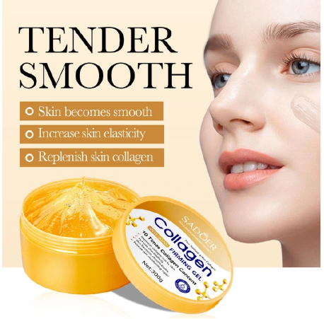 Collagen Anti-Aging Firming Gel 300g Moisturizing Face Cream & Sleeping Mask Deep Hydration Skin Firming Sunburn Relief Multi-Use Skincare Gel Hyaluronic castor oil Niacinamide hydrate, tighten repair