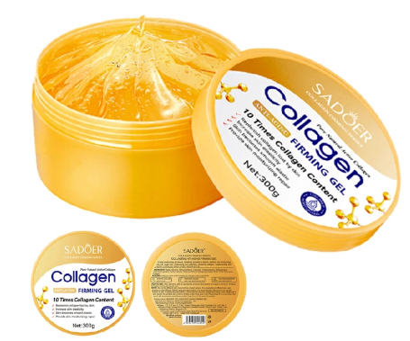 Collagen Anti-Aging Firming Gel 300g Moisturizing Face Cream & Sleeping Mask Deep Hydration Skin Firming Sunburn Relief Multi-Use Skincare Gel Hyaluronic castor oil Niacinamide hydrate, tighten repair