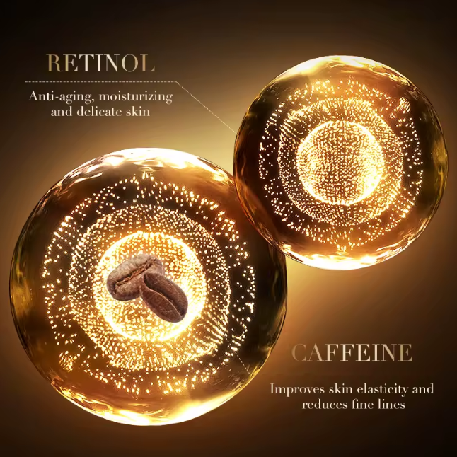 SADOER Retinol Caffeine Anti-Wrinkle Lightening Anti-Aging Moisturizing Face Cream Boosts Collagen Production Works Like Collagen & Vitamin C Age Wonder Fades Wrinkles & darkspots, Moisturize