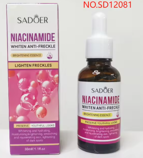 SADOER Radiance Repair Niacinamide Serum, Dark Spot Corrector, Freckle-Fading Nicotinamide Treatment for Brightening, Barrier Repair & Even Skin Tone Glow works like Garnier, Whitening, Hydrating