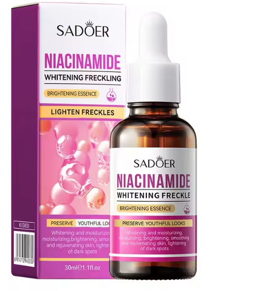 SADOER Radiance Repair Niacinamide Serum, Dark Spot Corrector, Freckle-Fading Nicotinamide Treatment for Brightening, Barrier Repair & Even Skin Tone Glow works like Garnier, Whitening, Hydrating