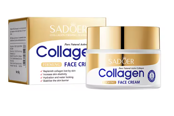 SADOER 10X Collagen Youth Renewal Face Cream – Anti-Wrinkle & Fine Line Repair, Deep Hydration Moisturizer, Brightening & Acne-Fade Essence with Collagen for Firm, Smooth Skin Works same as Retinol