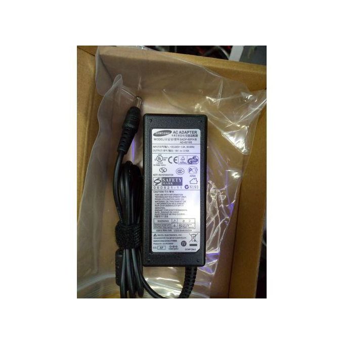 Samsung Laptop AC Power Adapter Charger 19V 3.16A