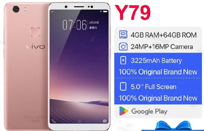 Refurbished VIVO Y79 – 24MP SELFIE CAMERA | 64GB STORAGE | 3225mAh BATTERY | 5.99” FULLVIEW DISPLAY