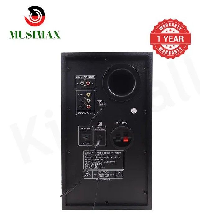 MUSIMAX LM-1108 3.1-CHANNEL HOME THEATER SPEAKER SYSTEM WITH POWERFUL 12000W PMPO