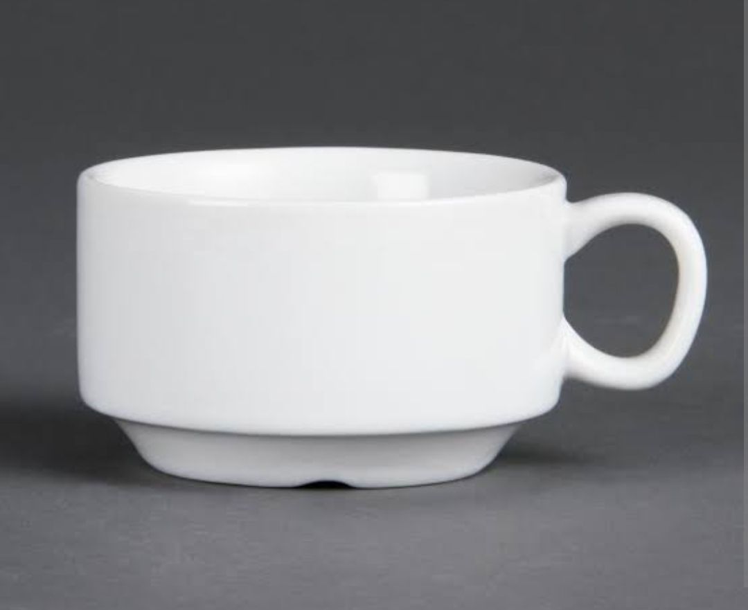 Coffee Mugs Set of 6,  Ceramic Coffee Cups with Comfortable Handle, Classic White Mug for Men and Women, Tea Cup Set for Latte, Cappuccino, Milk, Dishwasher and Microwave Safe