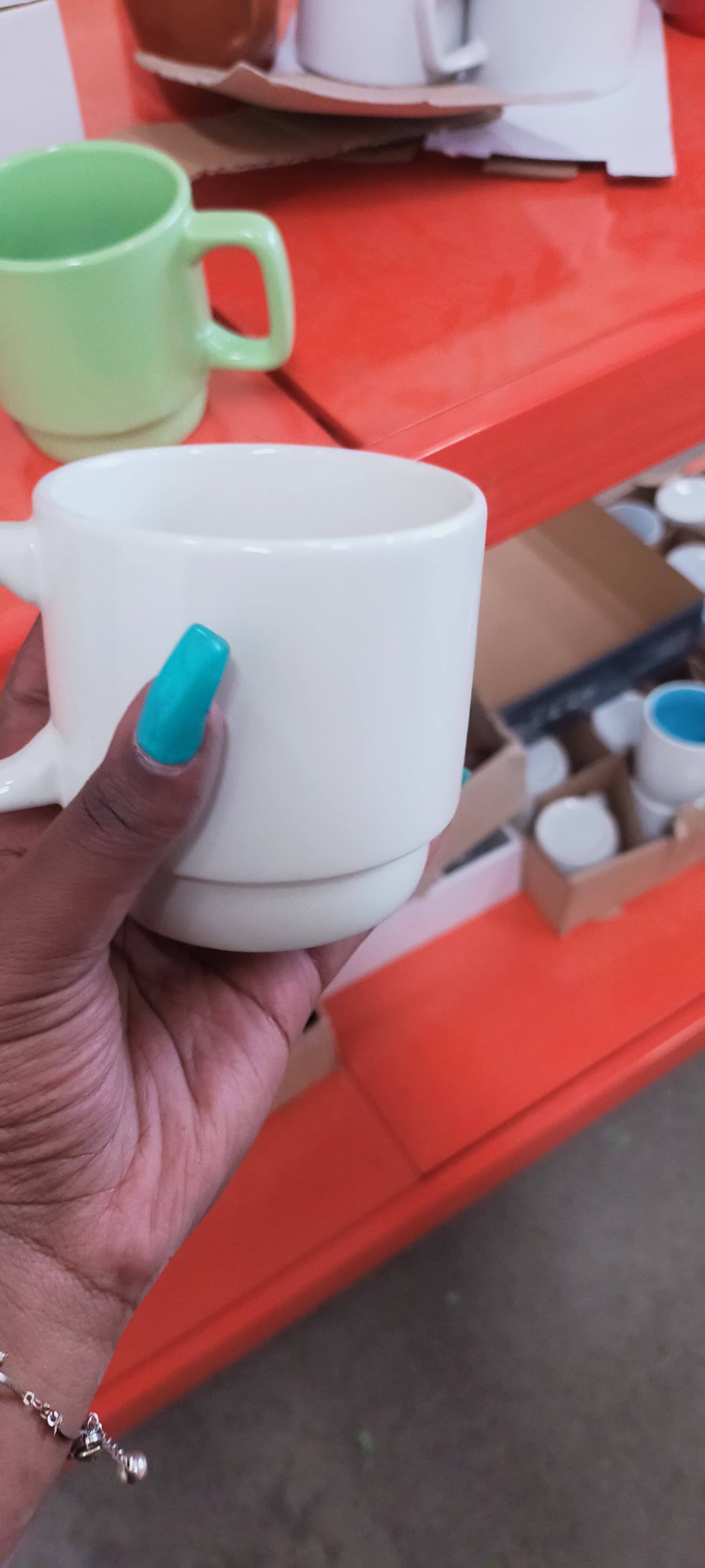 Coffee Mugs Set of 6,  Ceramic Coffee Cups with Comfortable Handle, Classic White Mug for Men and Women, Tea Cup Set for Latte, Cappuccino, Milk, Dishwasher and Microwave Safe