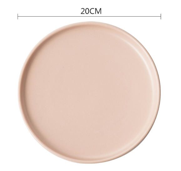 12 Pcs Ceramic Dinnerware Set Includes 4 Dinner Plates 4 Side Plates 4 Bowls. Elegant Minimalist Design, Durable and Easy to Clean