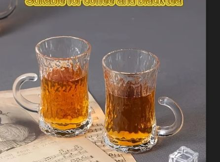 🔥PRICE OFFER🔥🌽ONLY AT KILIM🌽Clear Textured Glass Cup Stylish & Modern Drinkware
Bring elegance and simplicity to your table with this clear textured glass cup set.