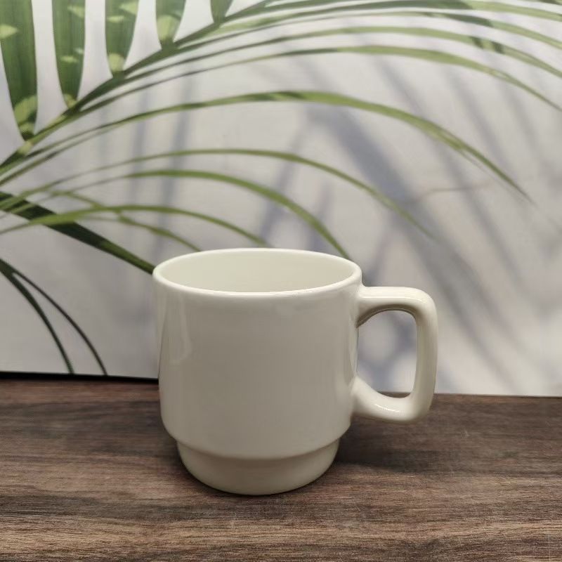 6 Pcs Classic Ceramic Cups/mugs.💙Elevate your sipping experience with this elegant ceramic mug featuring a V shaped design. Perfect for coffee, tea, or hot chocolate,