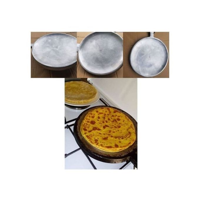 Heavy Duty Aluminium Nonstick Chapati Pan With Handle. Make perfectly round, soft, and evenly cooked chapatis every time with the Heavy Duty Aluminium Nonstick Chapati Pan, your go-to kitchen essentia