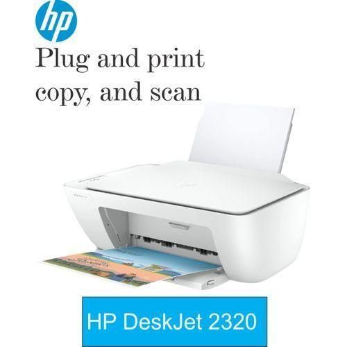 (+ FREE Printer Cable) New Generation HP DeskJet 2320 All-in-One Printer | HP 2320 Colour Inkjet Printer for Home and Office | HP 2320 Print Scan Copy Multifunction Machine