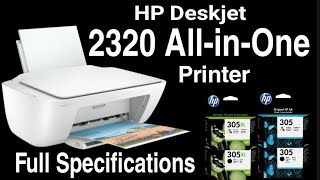 (+ FREE Printer Cable) New Generation HP DeskJet 2320 All-in-One Printer | HP 2320 Colour Inkjet Printer for Home and Office | HP 2320 Print Scan Copy Multifunction Machine