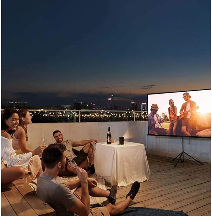 Nebula portable projectors Anker Nebula Apollo 200 ANSI Lumens Wi-Fi Mini Portable Projector with Built-in 360°Speakers Touch Control Panel 4-Hour Battery Life HDMI & USB Ports Up to 100-Inch Screen