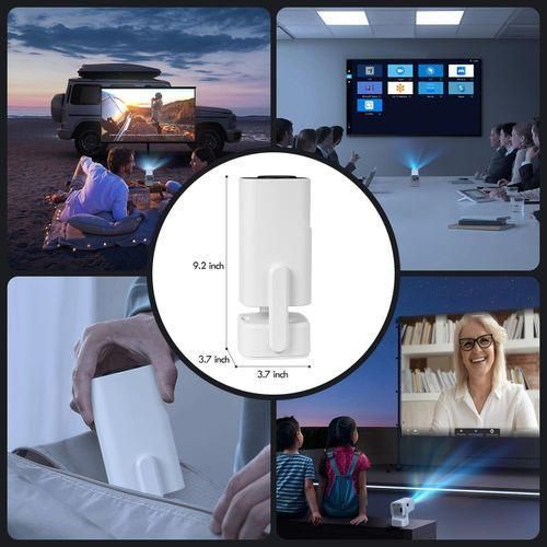 HY800 18000 Lumens 4K Ultra HD 1080P Smart Android WiFi Bluetooth 5.1 Projector with Built-In Speaker, HDMI USB Interface, High Resolution Portable Home Theater Cinema Mini Projector 1920*1080 FHD