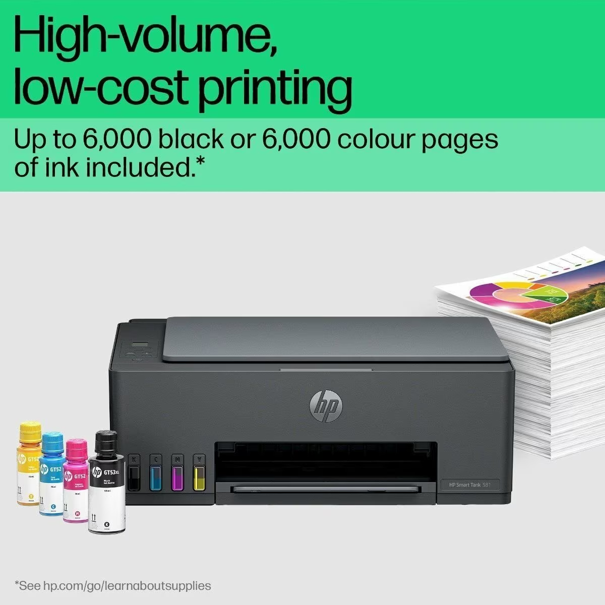 New Edition HP Smart Tank 581 All-in-One Printer | Wireless WiFi Print Scan Copy | Ultra Low Ink Cost | High Volume Ink Tank | Home Office & School Printer Kenya 2025 | Reliable & Budget Friendly