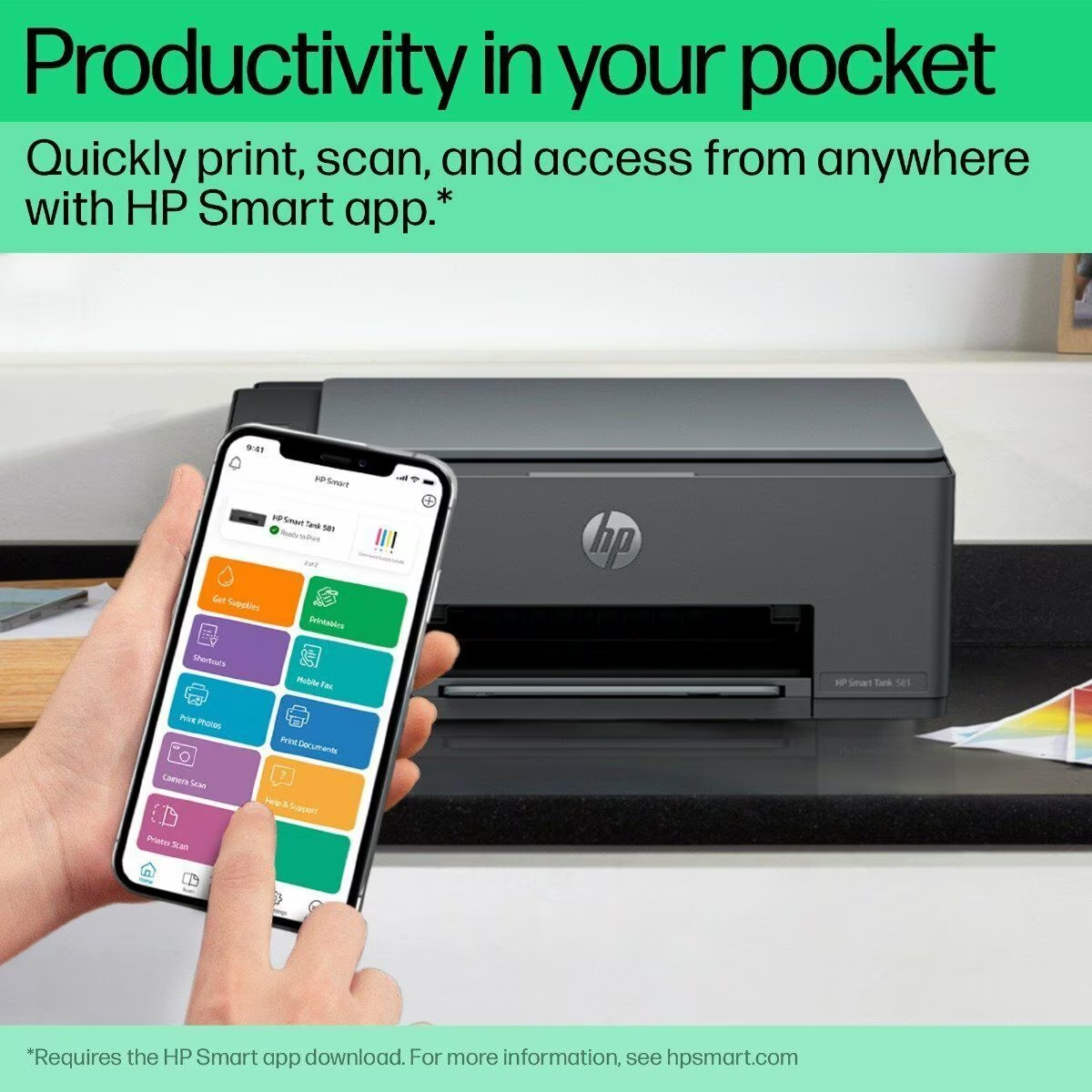 New Edition HP Smart Tank 581 All-in-One Printer | Wireless WiFi Print Scan Copy | Ultra Low Ink Cost | High Volume Ink Tank | Home Office & School Printer Kenya 2025 | Reliable & Budget Friendly