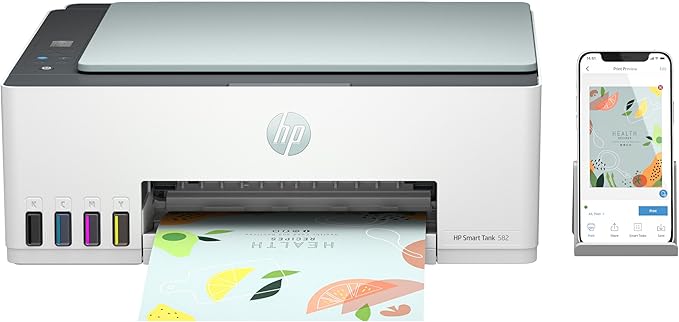 New Edition HP Smart Tank 582 All-in-One Printer | Wireless WiFi Print Scan Copy | Ultra Low Ink Cost | High Volume Ink Tank | Home Office & School Printer Kenya 2025 | Reliable & Budget Friendly