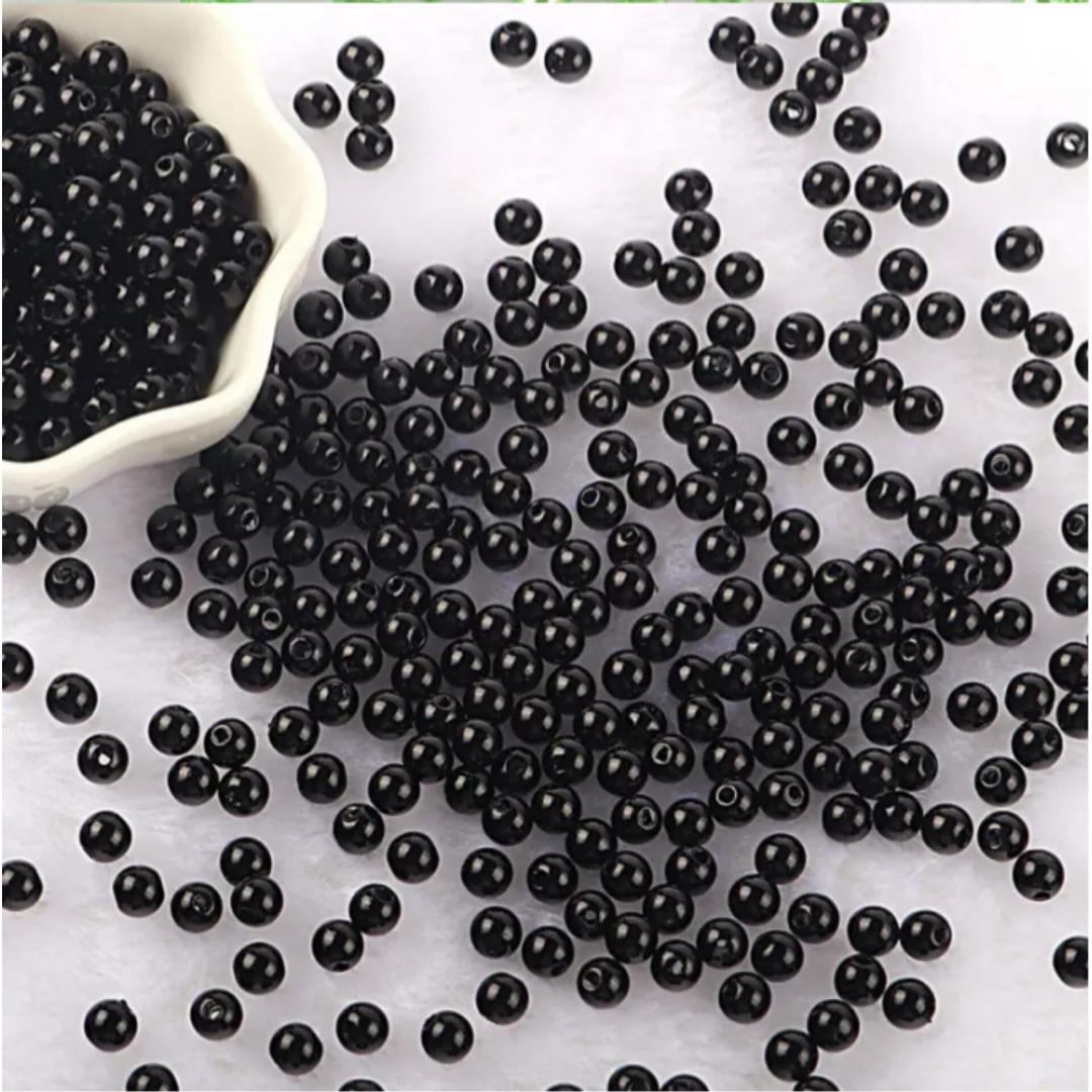 500g, 8mm pearl  round beads(1700pcs) and a 100m clear elastic thread for making bracelets necklaces,chokers and other Jewelry accessories.