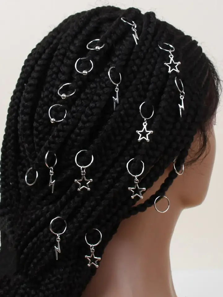 Boho & Vintage Style Hair Charms.12 Pcs Assorted Hair Charms Set Instantly transform your braids, dreadlocks, twists,with this stunning collection of unique hair charms.