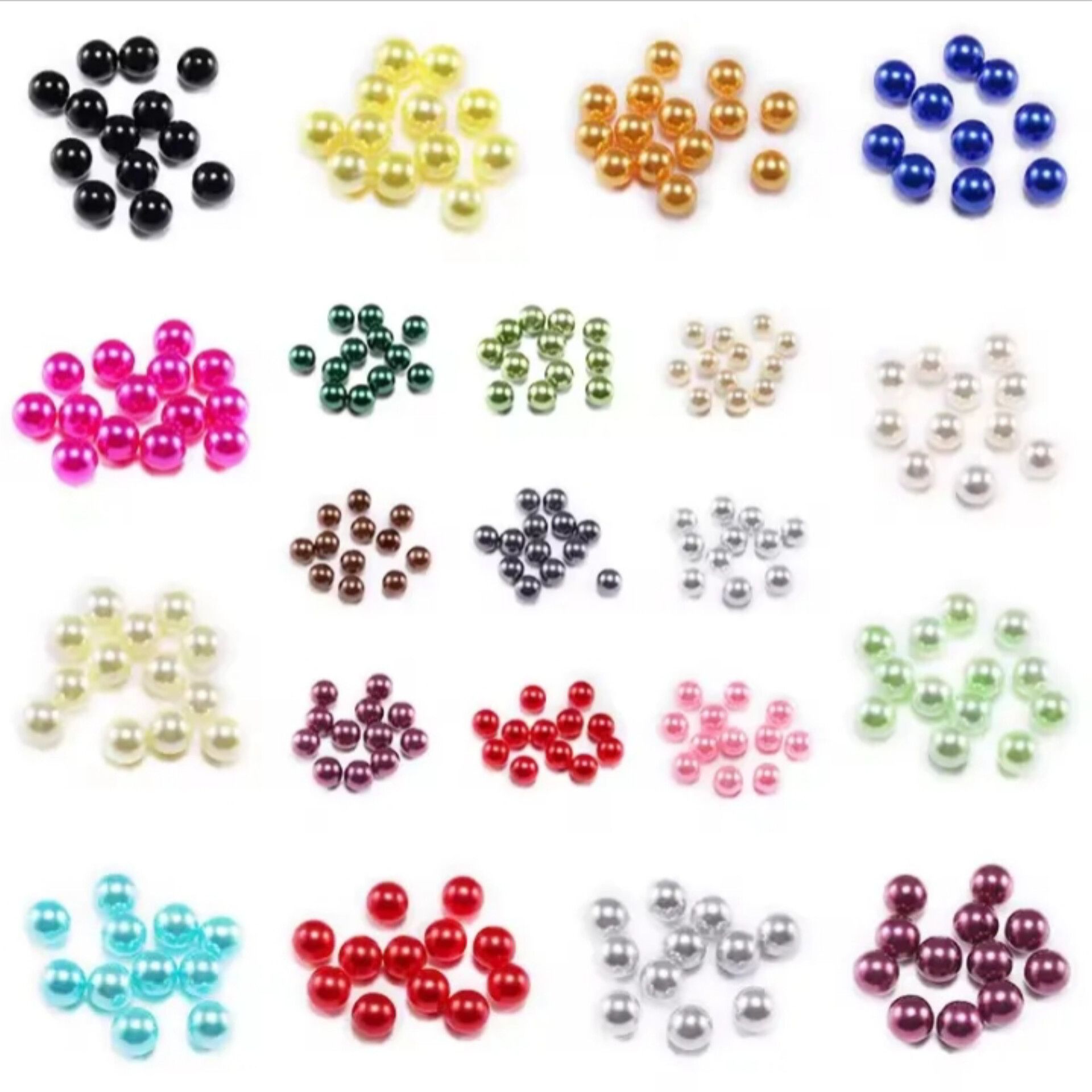 1700pcs colourful pearl beads size 8mm for Diy Jewelry, decorations and crafts.A stunning variety of bright and shiny colors I a a pack of 500g