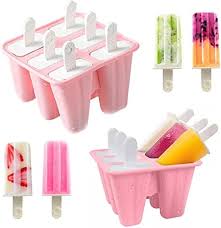 🍂🥕6 in 1 Reusable Popsicles Ice Cream Mould Ice Pop Maker.🪄✔️BPA-free Popsicle Molds ---【High Quanlity】Our molds are made of premium food grade silicone,that will be kept healthy and safe.Durable m