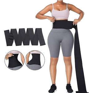 📍✨️FITNESS TO BEHOLD ✨️📍6meters/5 Meters Bandage Wrap Lumbar Waist Trainer Sweat Sauna Belt Body Shaper Trimmer Snatch Me Up Tummy Fajas Free Size Fat Burning