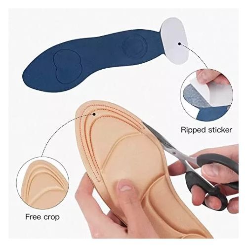 1 Pair Sponge Inner Soles Insoles Shoe Pad Inserts.Transverse support: Provide comfortable cushion for your feet, relieve forefoot pain.

Arch support: Super actively support arch, relieve foot and ar