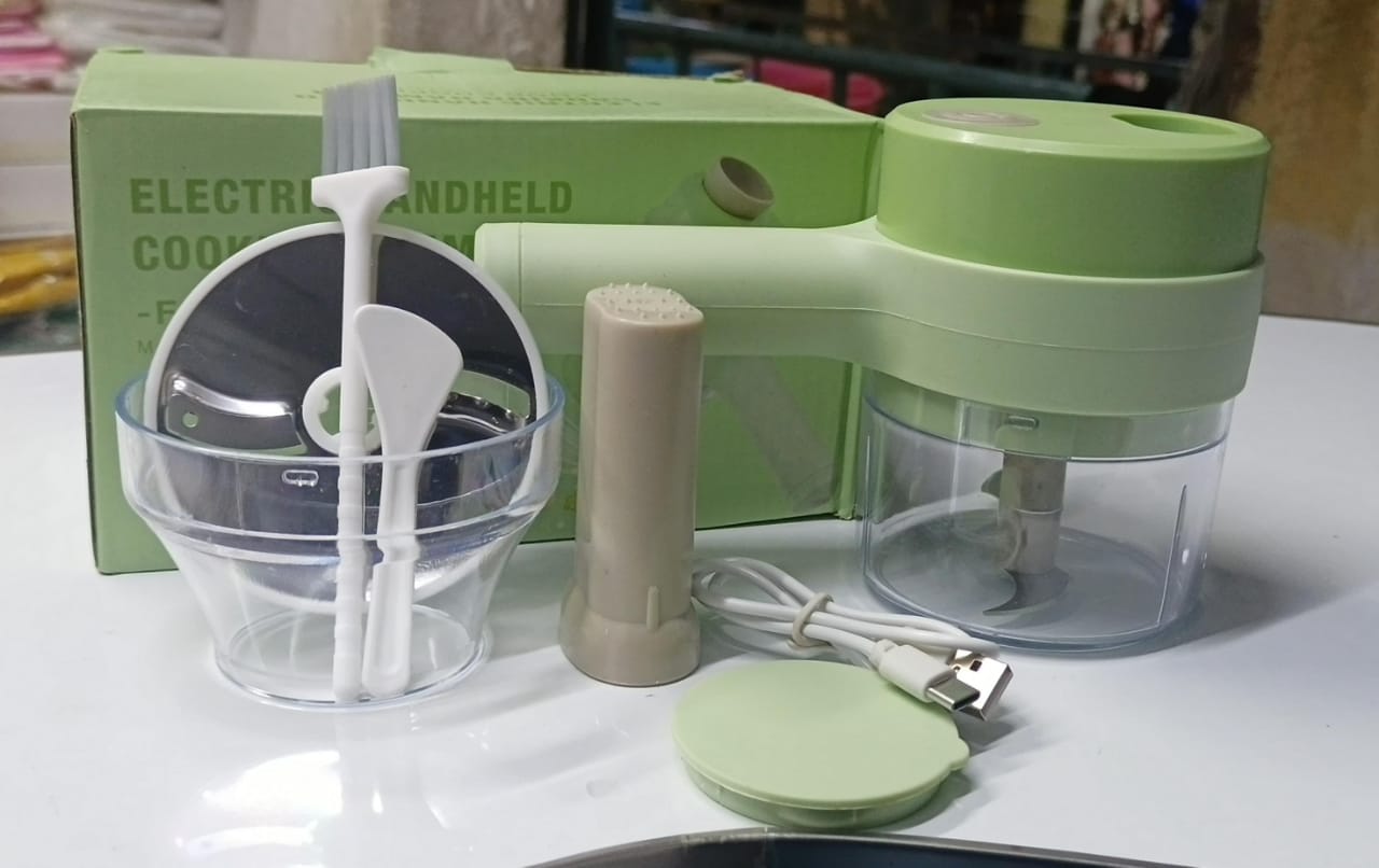 Electric hand held cooking hammer, food chopper,Wireless USB Rechargeable Mini Electric Food Processor - Handheld Garlic Chopper, Vegetable Slicer, & Ginger Masher - Portable Kitchen Cooking Tool.