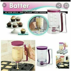 ✅️✨️MADE EASY🍌🍂Nunix Batter Mixer Dispenser For, Cake, Cupcakes, Pancakes, Muffin.Pancake Machine mixes batter and dispenses straight to pan.
Simply add ingredients, mix with and dispense, all from