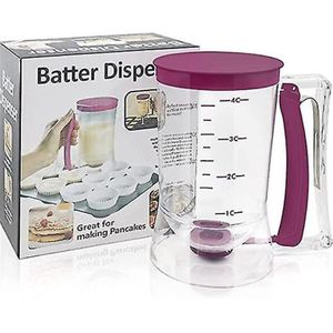 ✅️✨️MADE EASY🍌🍂Nunix Batter Mixer Dispenser For, Cake, Cupcakes, Pancakes, Muffin.Pancake Machine mixes batter and dispenses straight to pan.
Simply add ingredients, mix with and dispense, all from