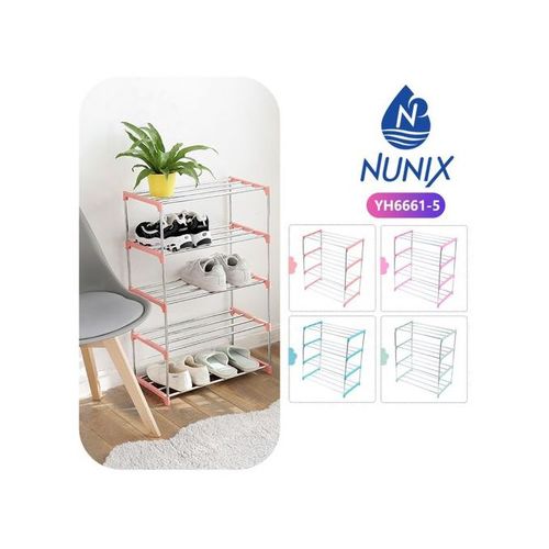 Nunix 5 Layer Shoe Rack Blue