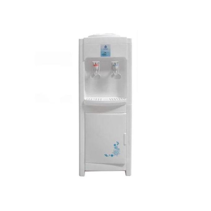 Nunix K1S Hot & Normal Water Dispenser – Black Free-Standing Dispenser with Stainless Steel Tank, Overheat Protection, Low Power Consumption, Storage Cabinet, Home & Office Use