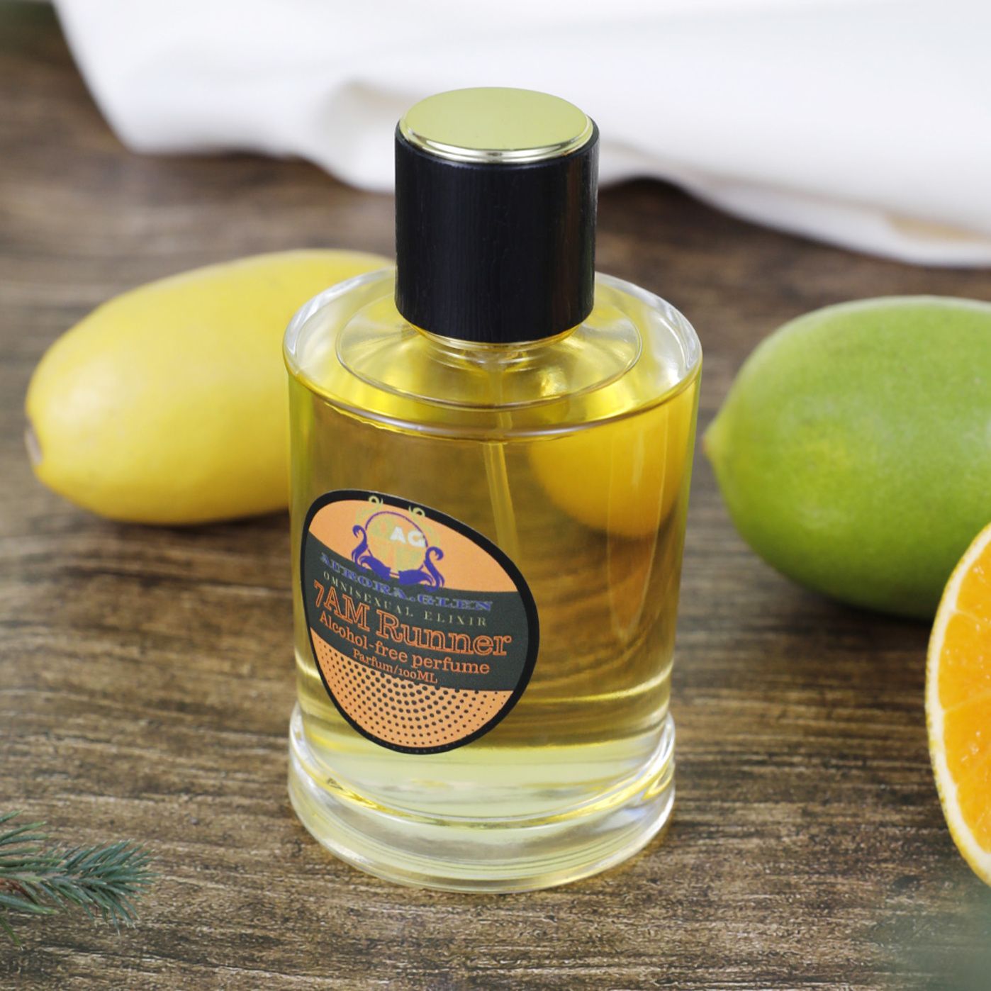 Frostpine Mint: Top notes of tea and juniper berries invigorate, Middle notes burst with cucumber and watermelon, Base notes anchor with warm, woody rosewood. Men's Alcohol-Free Cologne Long-lasting